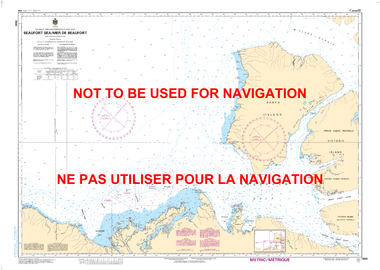 Beaufort Sea/ Mer de Beaufort Canadian Hydrographic Nautical Charts Marine Charts (CHS) Maps 7600