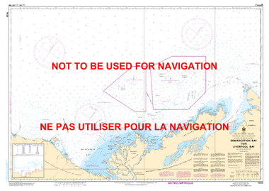 Demarcation Bay to/à Liverpool Bay Canadian Hydrographic Nautical Charts Marine Charts (CHS) Maps 7620