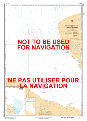 Dolphin and Union Strait To/ A Prince Albert Sound Canadian Hydrographic Nautical Charts Marine Charts (CHS) Maps 7667