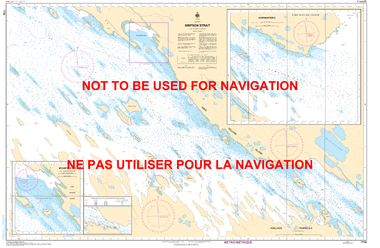 Simpson Strait Canadian Hydrographic Nautical Charts Marine Charts (CHS) Maps 7736