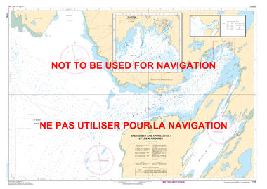 Spence Bay and Approaches/et les Approches Canadian Hydrographic Nautical Charts Marine Charts (CHS) Maps 7770