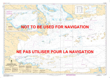 Coronation Gulf Western Portion/Partie Ouest Canadian Hydrographic Nautical Charts Marine Charts (CHS) Maps 7777