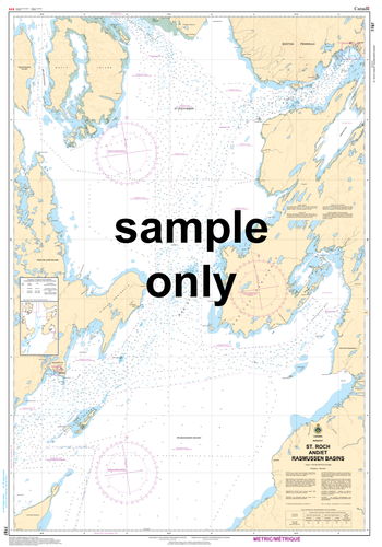 St. Roch and/et Rasmussen Basins Canadian Hydrographic Nautical Charts Marine Charts (CHS) Maps 7787