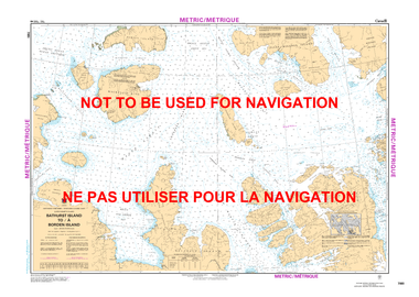 Bathurst Island to/à Borden Island Canadian Hydrographic Nautical Charts Marine Charts (CHS) Maps 7951