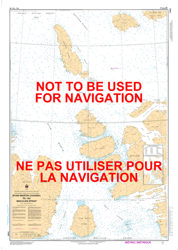Byan Martin Channel to/au Maclean Strait Canadian Hydrographic Nautical Charts Marine Charts (CHS) Maps 7980