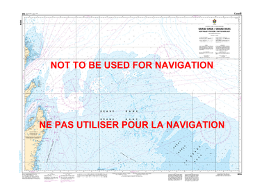 Grand Bank / Grand Banc: Northeast Portion / Partie nord-est Canadian Hydrographic Nautical Charts Marine Charts (CHS) Maps 8014
