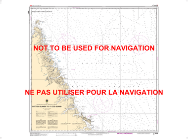 Button Islands to / à Cod Island Canadian Hydrographic Nautical Charts Marine Charts (CHS) Maps 8046