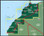 Morocco at 1:800,000 with the Western Sahara at 1:2,000,000 on a large map from Freytag and Berndt with an index booklet attached to the cover providing street plans of central Casablanca, Fès, Marrakesh, Rabat/Salé and Tangier.

Relief shading with spot heights, graphics for sandy or rocky deserts, swamps, seasonal streams, etc. show the topography. Road network includes desert tracks and indicates distances on main routes. Railway lines are included and local airports are marked. Places of interest including the country’s UNESCO World Heritage sites are highlighted. 

All place names are shown in the Latin alphabet only, except major cities which are also given their Arabic names. The map has latitude and longitude lines at intervals of 1°. Multilingual map legend includes English.

The index, in a separate booklet attached to the map cover shows most localities with their post codes and includes plans of central Casablanca, Fès, Marrakesh, Rabat/Salé and Tangier, naming main streets and indicating principal traffic arteries.

