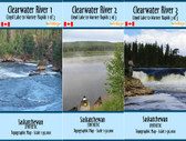 Clearwater River Lloyd Lake to Warner Rapids Maps Set - SYNTHETIC