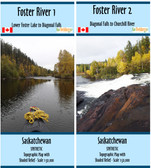 Foster River Map Set - Foster Lakes to Churchill River - SYNTHETIC