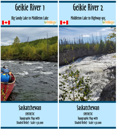 Geikie River Map Set - SYNTHETIC
