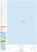 Topographic map of the Takutea in the Pacific at scale 1:25,000 by the NZ government