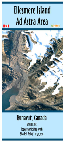 Ellesmere Island Ad Astra area map - SYNTHETIC