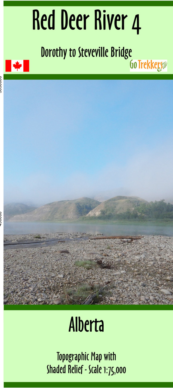 Red Deer River 4 5 6 7 Map GoTrekkers Map Store