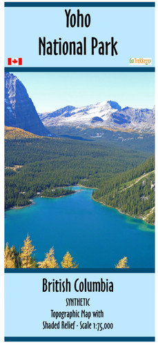 Yoho National Park map - SYNTHETIC