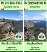 The Great Divide Trail: Section A - USA/Canada Border to Coleman - 2 Maps