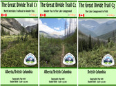 The Great Divide Trail: Section C - North Interlakes Trailhead to Field, BC - 3 Maps 
