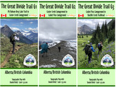 The Great Divide Trail - Section G: Mt Robson-Berg Lake Trail to Bastille Creek Trailhead - 3 Maps