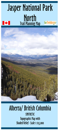Jasper National Park North - Trail Planning Map - SYNTHETIC