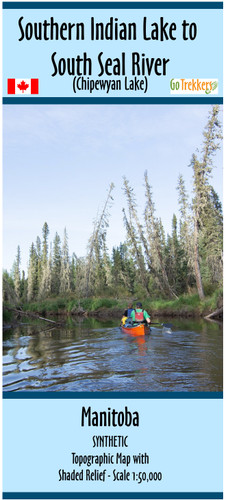 Southern Indian Lake to South Seal River map - SYNTHETIC 