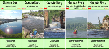 Clearwater River - Lloyd Lake to Fort McMurray Map Set