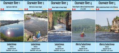 Clearwater River - Lloyd Lake to Fort McMurray Map Set - SYNTHETIC