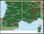 Detailed, double-sided road map of Southern France with extensive index. Clearly shows the national road network and selected provincial and local roads, with each class of road clearly indicated and road numbers shown. Intermediate driving distances between locations are shown in kilometres alongside the road, motorway filling stations are shown and motorway junctions are indicated.

Topography is shown with relief shading and some spot heights, and colour shading is used to indicate land types such as forests or marshland. International and provincial boundaries are clearly marked, as are National Parks, nature reserves and restricted military areas.

Symbols indicate various sights & locations of tourist interest, such as churches, leisure & sports destinations, panoramas & viewing points, monuments and historic sites. Sights of particular interest are circled. Some hotels and campsites are marked. Railway lines, airports, ports and marinas are also shown.

A grid divides the map at 0.5° (30’) increments, and is also grid-referenced for the accompanying index booklet. 

*Multilingual map legend includes English*