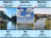 Oldman River Map Set - Oldman River Campground to Grand Forks/South Saskatchewan River - SYNTHETIC