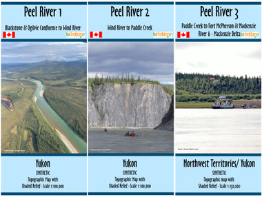 Peel River - Blackstone/Ogilvie River to Fort McPherson & Mackenzie River 6 - Mackenzie Delta map Set - SYNTHETIC