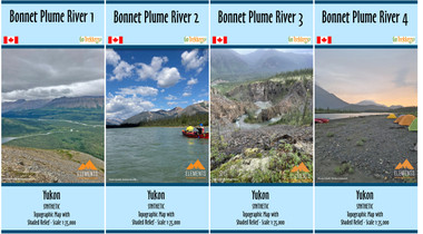 Bonnet Plume River - Bonnet Plume Lake & Duo Lake to Peel River set - SYNTHETIC 