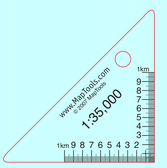 Map Ruler 1:35,000 (Triangle)