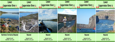 Lower Coppermine River Set - Northwest Territories & Nunavut Boundary to Kugluktuk