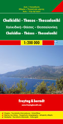 Khalkidhiki Thassos Olympos Travel Map