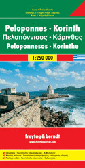 Peloponnesos Corinth Travel Map