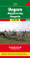 Hungary at 1:400,000 from Freytag & Berndt, with large, easy to read print, extensive index of place names including their post codes and street plans of central Budapest and Debrecen. 

Road network includes small local roads and shows motorway facilities, full and limited interchanges, intermediate distances on most roads, gradients, roads closed to or not recommended for caravans, and scenic routes. Railway lines and ferry connections on the Balaton are included. The map also shows the country's administrative divisions with names of the provinces. 

National parks and other protected areas are highlighted and symbols mark various places of interest, including campsites and golf courses. Topography is indicated by subtle relief shading with colouring for main forested areas. Names of main cities are in large print and other place names are correspondingly larger than on many maps. The map has latitude and longitude lines at intervals of 30'. Map legend includes English. 

Extensive index is in a separate booklet attached to the map cover and gives postcodes for all locations, including places in adjoining areas of the surrounding countries. The booklet also contains street plans of central Budapest and Debrecen.