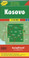 Kosovo at 1:150,000 on a large map in Freytag & Berndt’s “Top 10 Tips” series with the index booklet also providing multilingual descriptions of the country’s most interesting locations. Where appropriate, place names are bilingual, with Serbian names shown in Latin alphabet only (within Serbia itself and Macedonia place names are in both Cyrillic and Latin alphabets). 

The map is an enlargement of F&B’s mapping of the region at a smaller scale, so all names are in much larger print size than found on similar maps. Topography is presented by relief shading with colouring for forested areas, plus names of various mountain ranges and peaks. Road network includes small local roads and selected cart tracks. Driving distances are marked on main routes and scenic roads are highlighted. Railway lines are shown with stations. Various places of interest, including the publishers’ recommendations are highlighted. Latitude and longitude lines are drawn at 10’ intervals. Multilingual map legend includes English. 

The index, arranged by country, is in a separate booklet attached to the map cover and, where appropriate, shows locations with their postcodes. The booklet also includes a street plan of central Prishtina, plus publishers’ recommendations of Kosovo’s 10 top sights, each with a multilingual brief description.