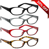 Cat Eye Reading Glasses Value 4 Pack
