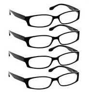 Brookside Reading Glasses 4 Pack Black