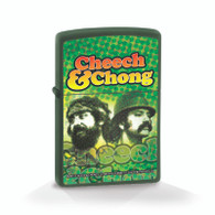Cheech & Chong "Reflection" - Green Matte Official Zippo® Lighter