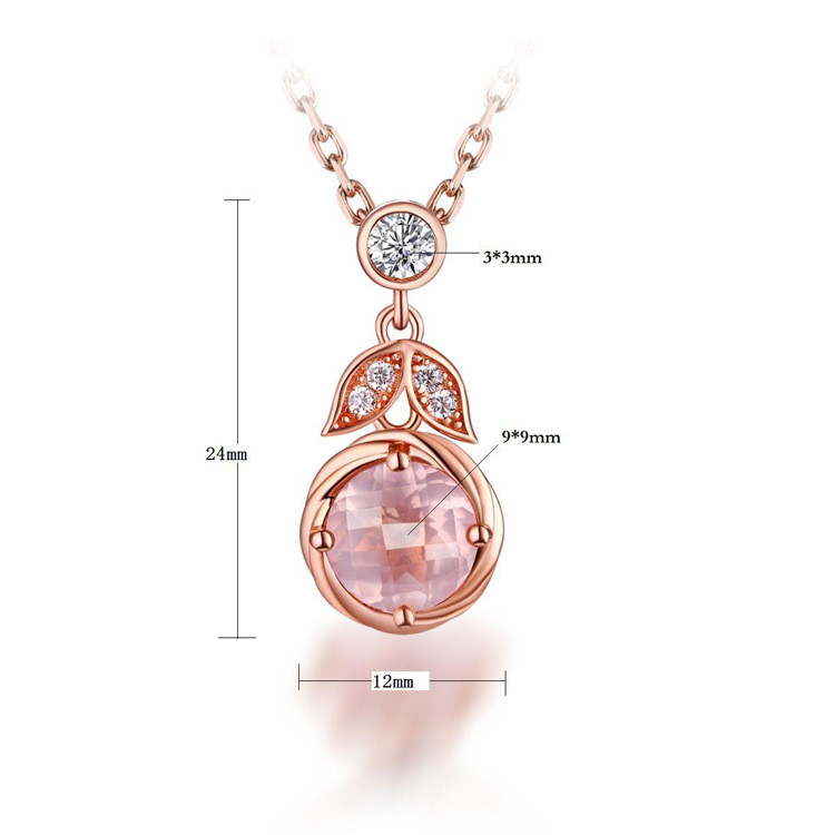 2 3/4 CTW Round Pink Rose Quartz Fancy 