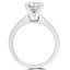 Princess Cut Diamond Solitaire 4-Prong Engagement Ring in White Gold - #1625LP-W