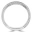 Round Cut Diamond Multi-Stone Fashion Semi-Eternity Wedding Band Ring in White Gold - #HR6207-BAND-W