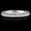 Round Cut Diamond Multi-Stone Classic Semi-Eternity Wedding Band Ring in White Gold - #MLK-2566WS-B-W