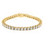Round Cut Diamond 4-Prong Classic Tennis Bracelet in Yellow Gold - #B424-Y