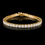 Round Cut Diamond 4-Prong Classic Tennis Bracelet in Yellow Gold - #B424-Y