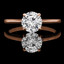 Round Cut Solitaire Engagement Ring in Rose Gold - #ANKSOL-R