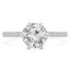 Round Cut Multi-stone Engagement Ring in White Gold - #GOLDEN-W