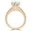 Round Multi-stone Engagement Ring in Yellow Gold - #HARPER-Y