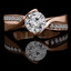 Round Cut Multi-stone Engagement Ring in Rose Gold - #JAVIER-R