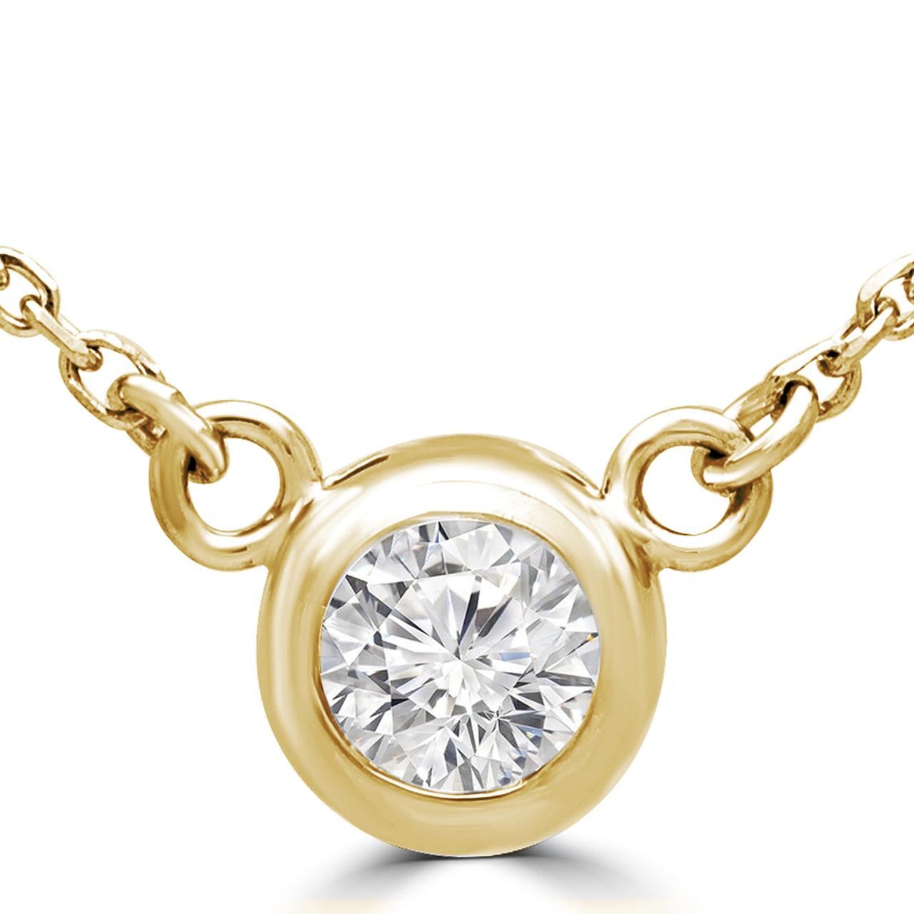 Natural Black Diamond Necklace, 14k Solid Gold White Diamond Necklace,